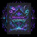 Neurotic Cosmos Arctic Fleece Blanket — Galactic Purple Teal Space Throw