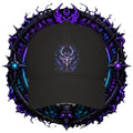 Neon Demon Skull Baseball Cap – Cyberpunk Gothic Low-Profile Hat