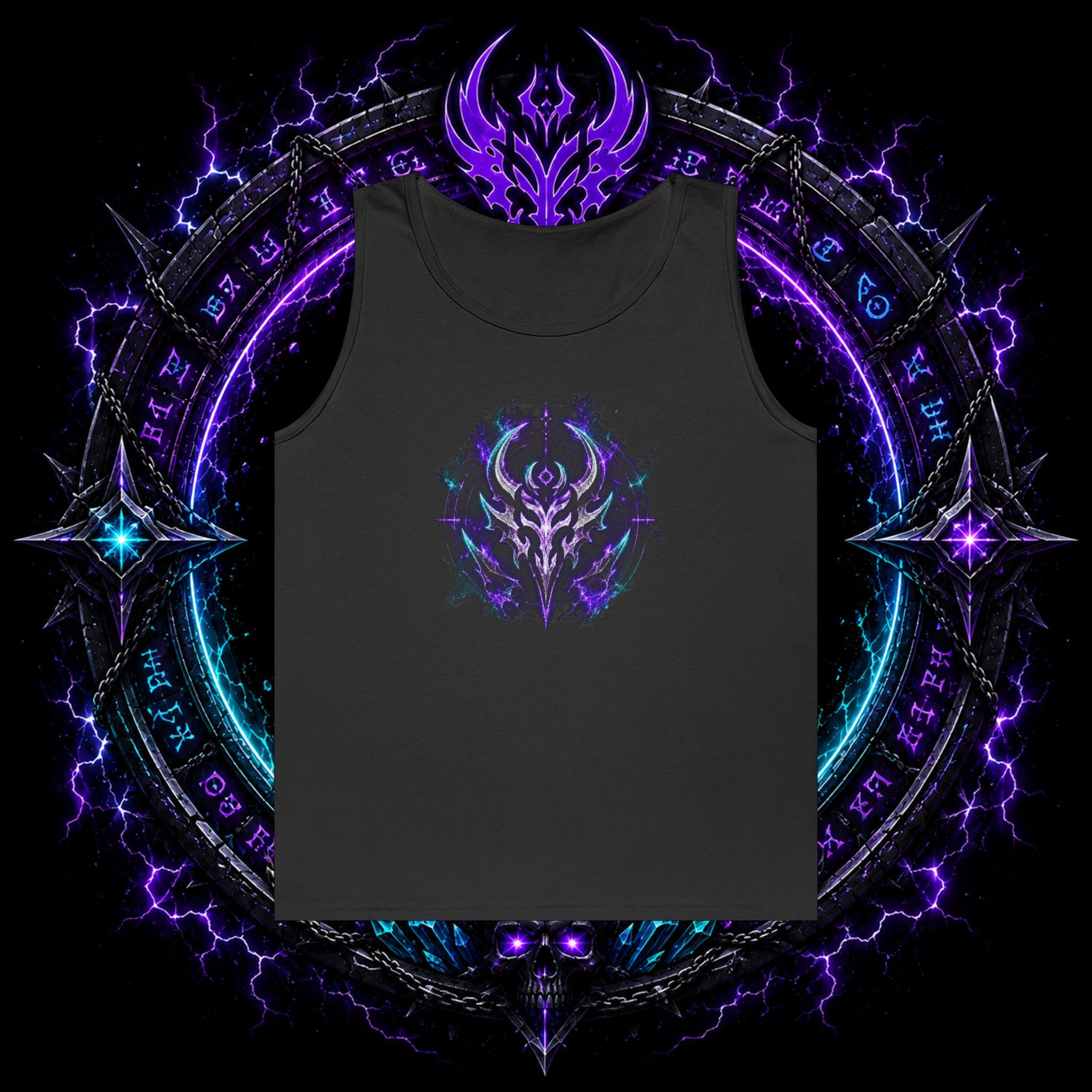 Boss Fight Tank Top — Retro Neon Gaming Monster Graphic