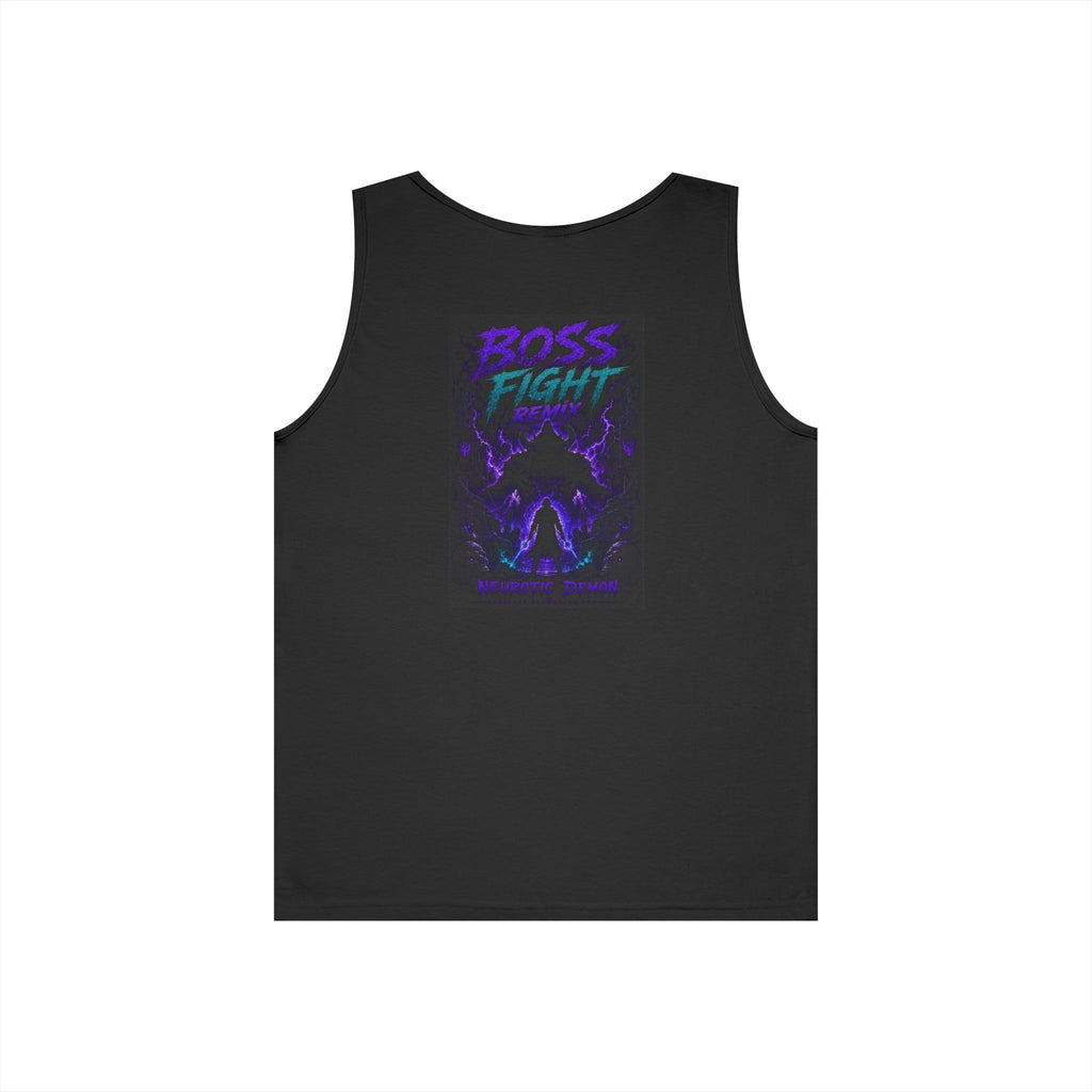 Boss Fight Tank Top — Retro Neon Gaming Monster Graphic